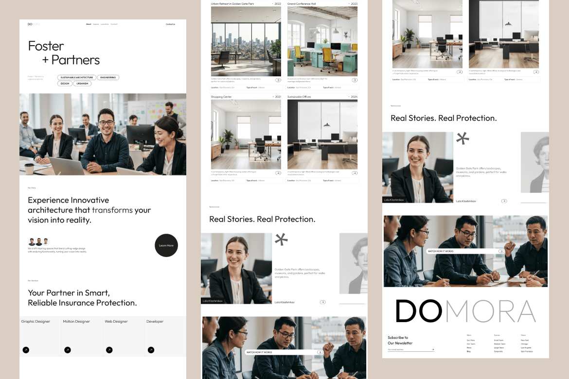 商业代理机构着陆页设计模板 domora-business-agency-landing-page插图1 商业代理机构着陆页设计模板 domora-business-agency-landing-page