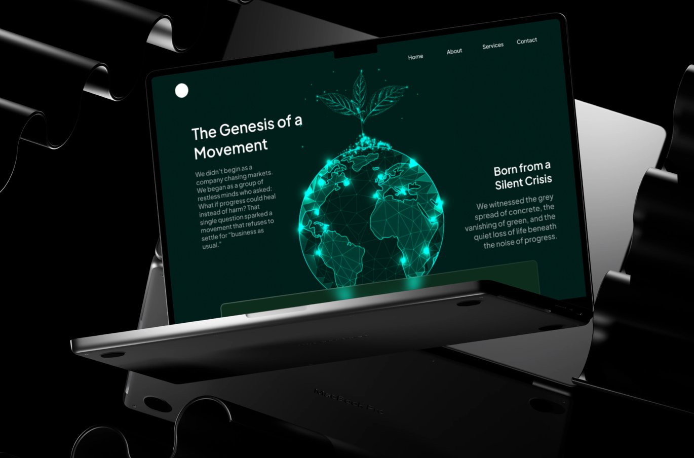 绿色科技网站UI设计模板 IB – Green Tech Website Template插图2 绿色科技网站UI设计模板 IB - Green Tech Website Template