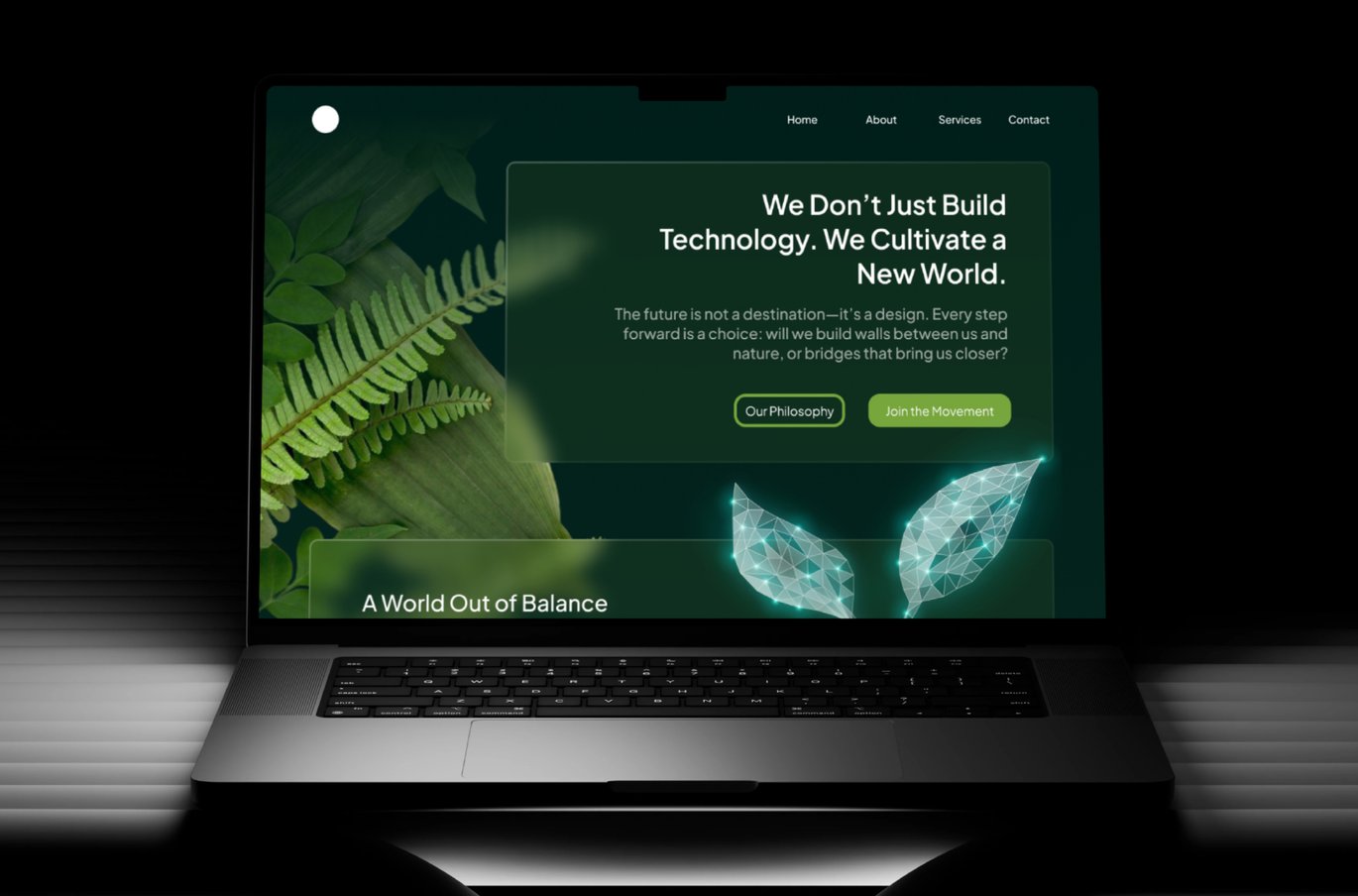 绿色科技网站UI设计模板 IB – Green Tech Website Template插图1 绿色科技网站UI设计模板 IB - Green Tech Website Template
