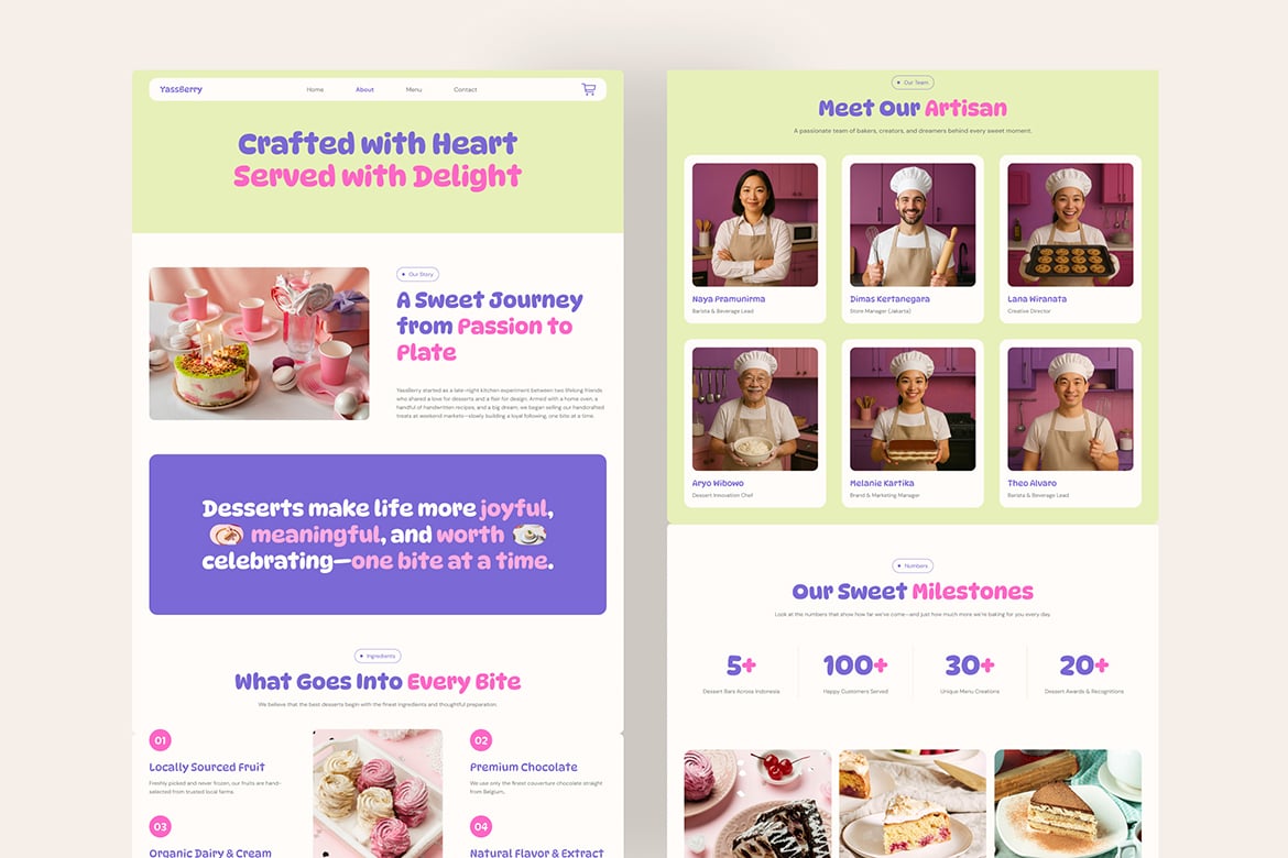 作品集网站UI设计Figma模板 YassBerry – Portfolio Website UI Figma Template插图1 作品集网站UI设计Figma模板 YassBerry - Portfolio Website UI Figma Template
