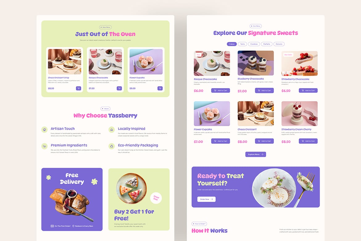 作品集网站UI设计Figma模板 YassBerry – Portfolio Website UI Figma Template插图3 作品集网站UI设计Figma模板 YassBerry - Portfolio Website UI Figma Template