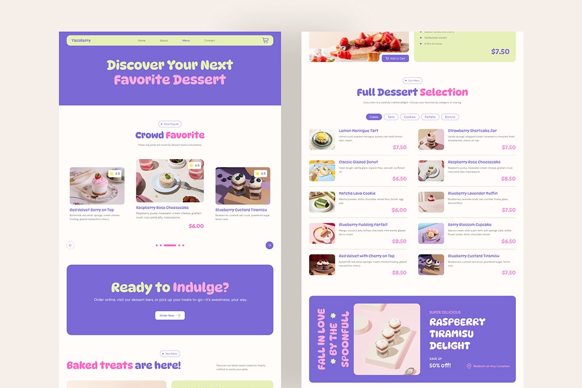 作品集网站UI设计Figma模板 YassBerry – Portfolio Website UI Figma Template插图5 作品集网站UI设计Figma模板 YassBerry - Portfolio Website UI Figma Template