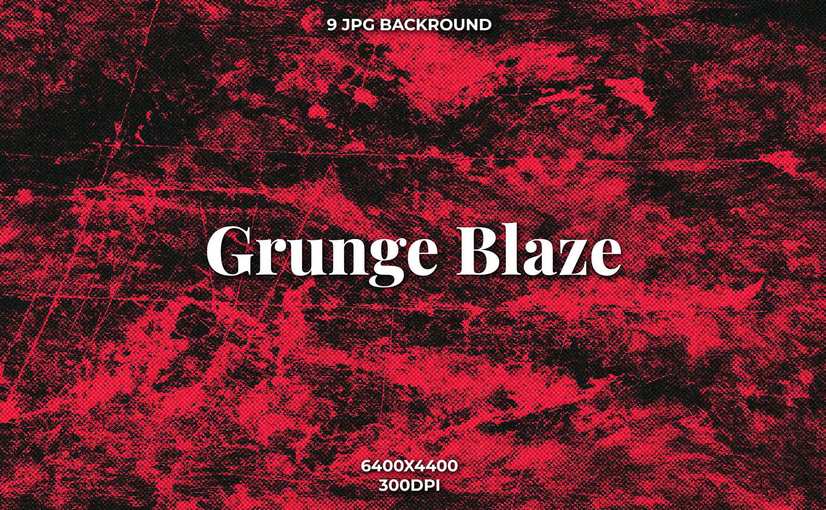 9款炽热背景纹理 Grunge Blaze Fiery Background Textures