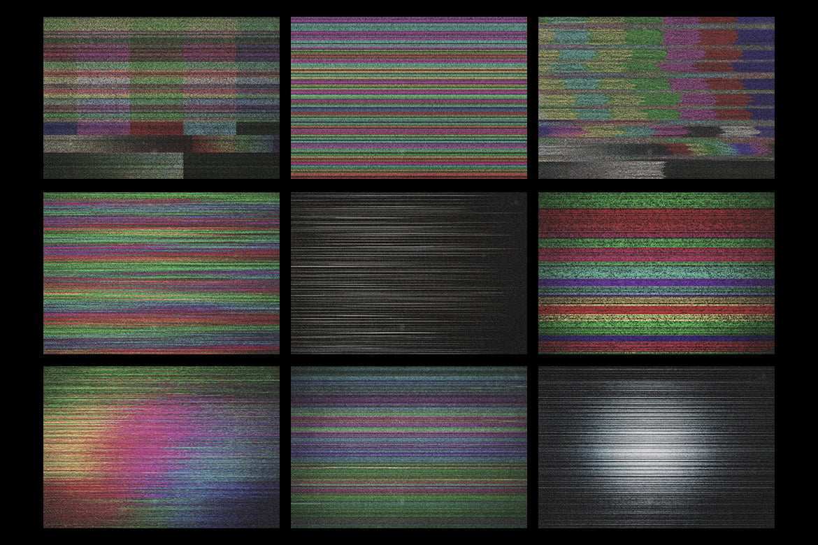 9款故障噪音纹理背景 Signal Decay Glitch Noise Textures插图1 9款故障噪音纹理背景 Signal Decay Glitch Noise Textures