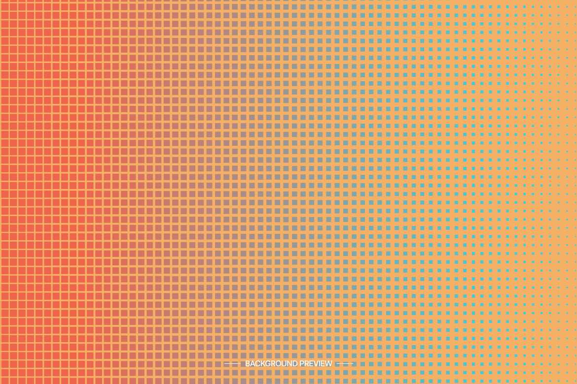 5款方形复古半色调背景 Square Retro Halftone Background插图1 5款方形复古半色调背景 Square Retro Halftone Background
