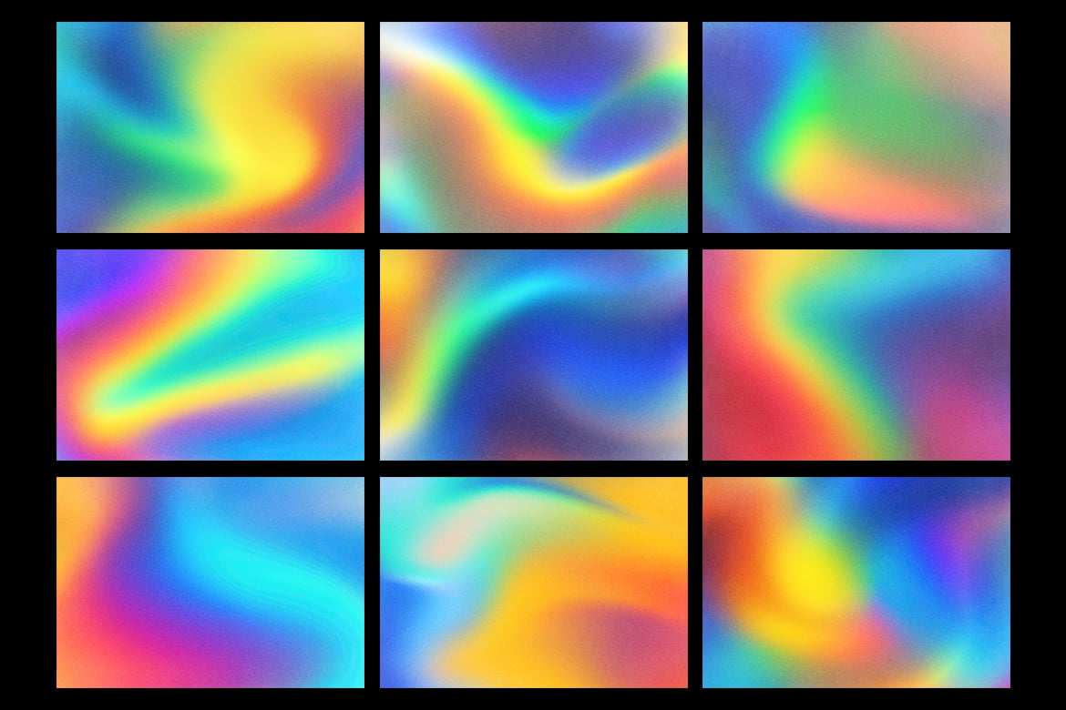 9款柔和彩虹模糊纹理背景 Soft Rainbow Blur Backgrounds插图1 9款柔和彩虹模糊纹理背景 Soft Rainbow Blur Backgrounds