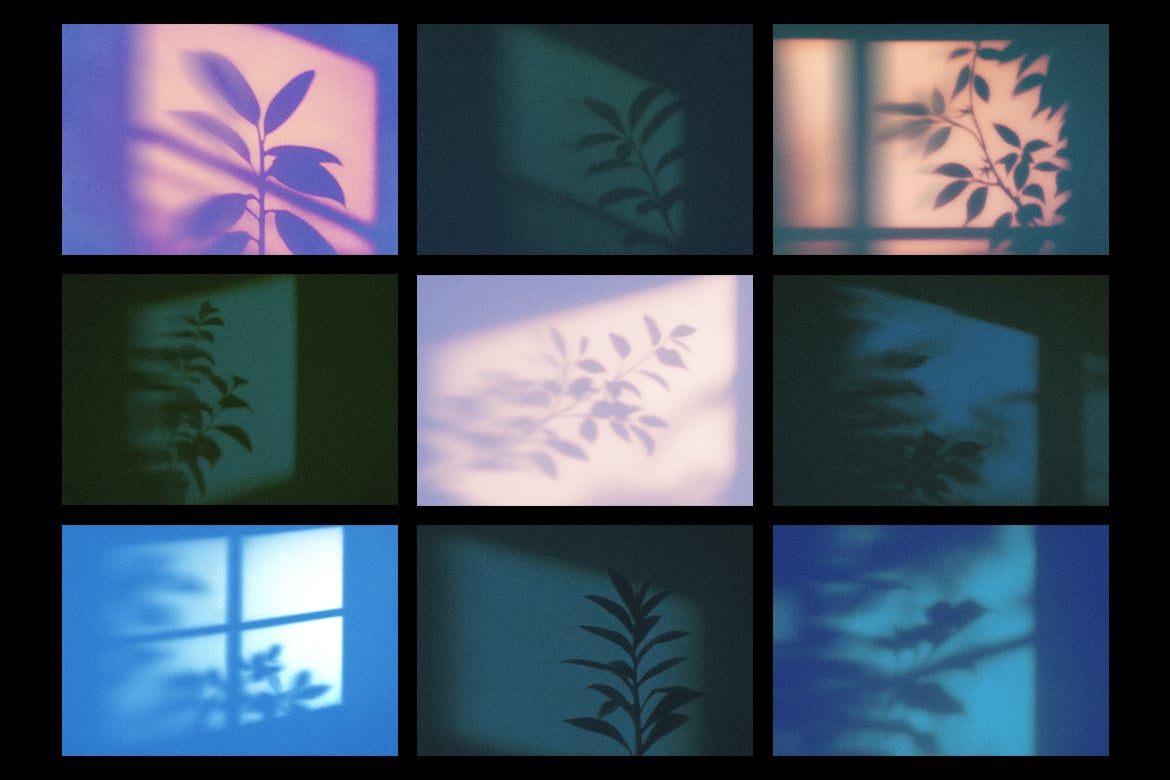 9款褪色窗户光影背景 Faded Window Shadow Backgrounds插图1 9款褪色窗户光影背景 Faded Window Shadow Backgrounds