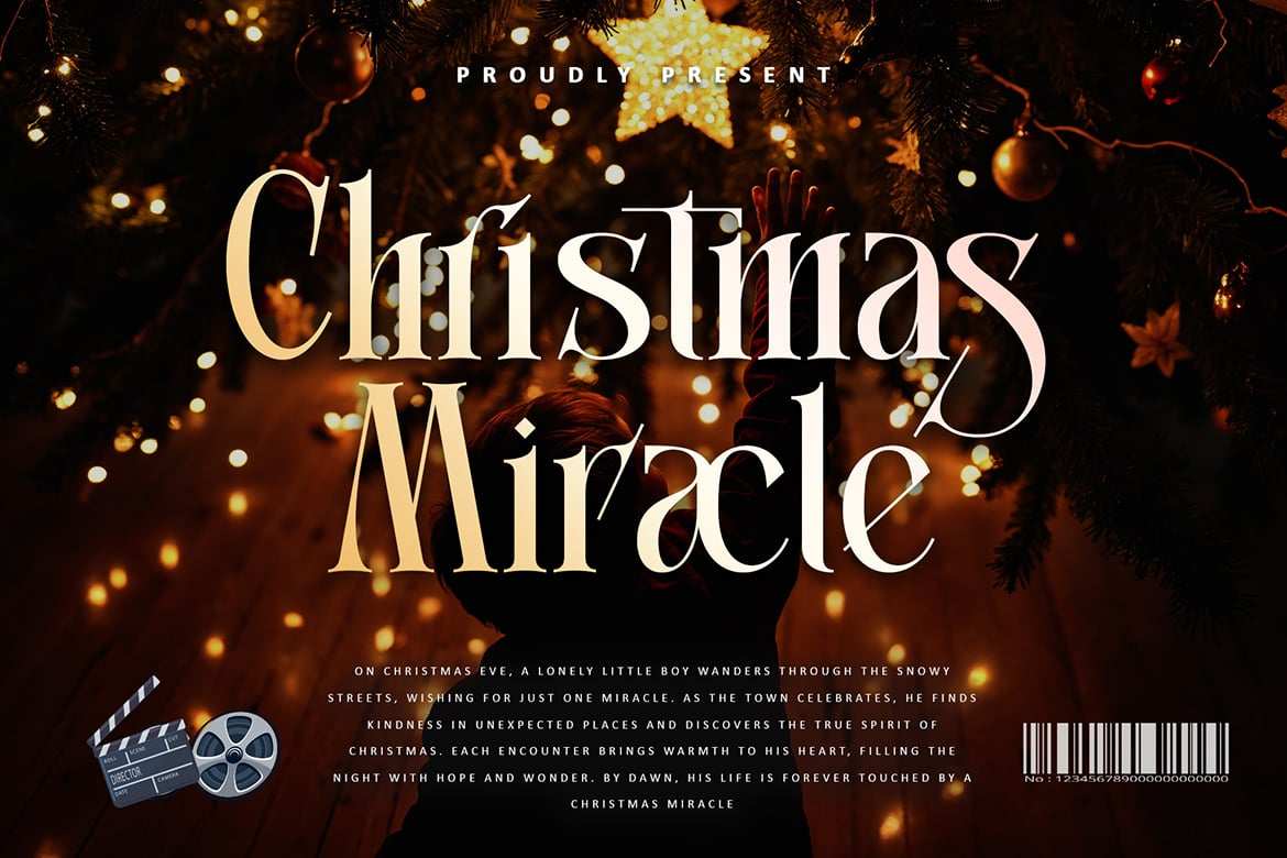 圣诞节日优雅奢华标题衬线字体 Christmas Fecsival – Elegant Serif Font插图4 圣诞节日优雅奢华标题衬线字体 Christmas Fecsival – Elegant Serif Font