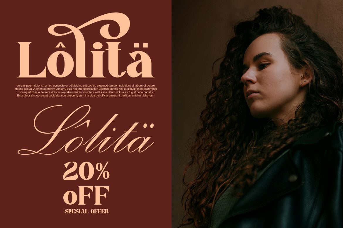 伊斯兰花纹潮流时尚衬线字体 Lolita – Serif ft. islamic & trend插图1 伊斯兰花纹潮流时尚衬线字体 Lolita – Serif ft. islamic & trend