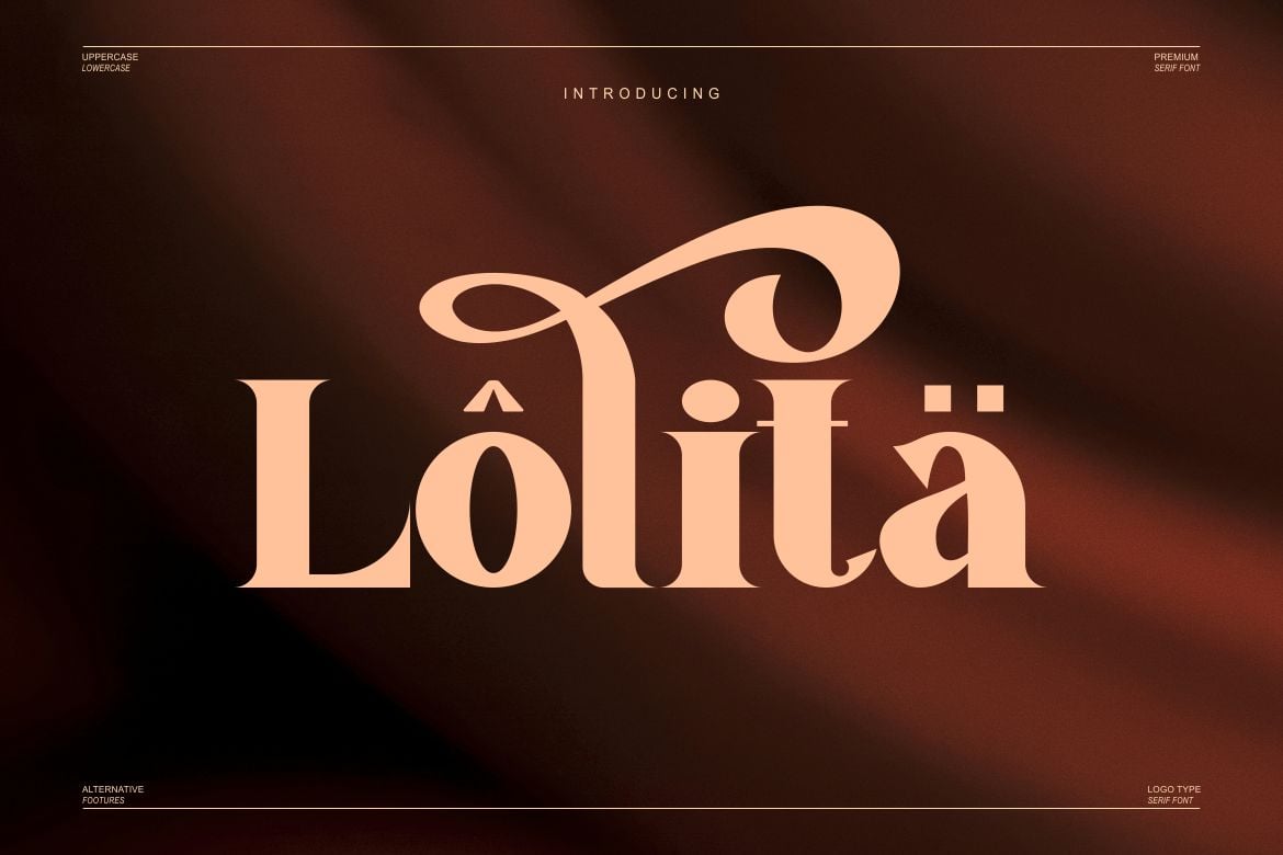 伊斯兰花纹潮流时尚衬线字体 Lolita – Serif ft. islamic & trend插图 伊斯兰花纹潮流时尚衬线字体 Lolita – Serif ft. islamic & trend