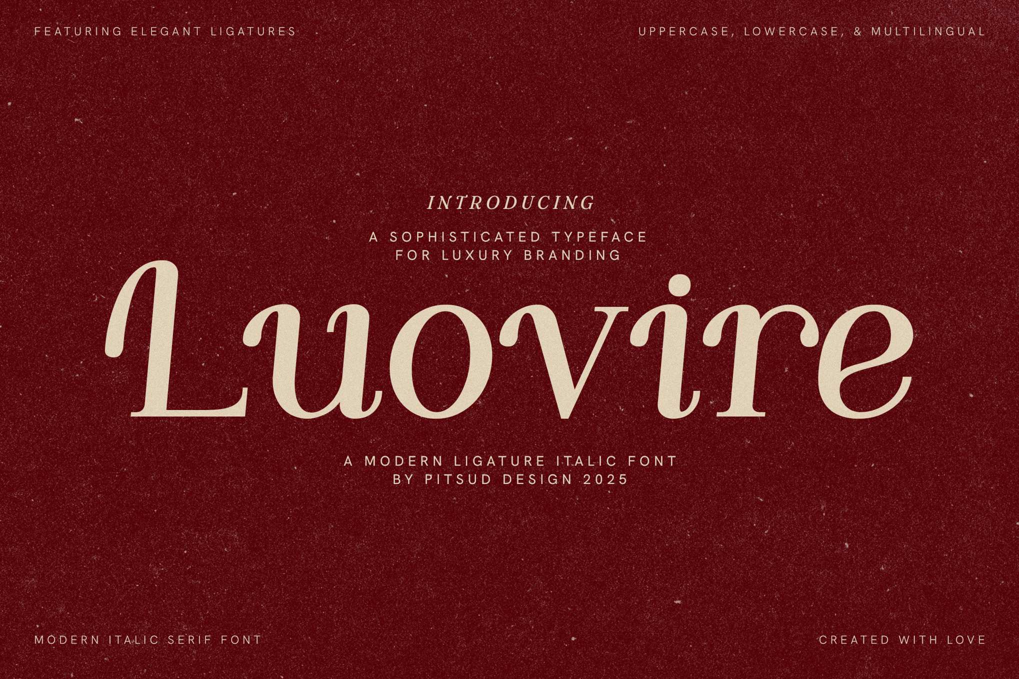 现代经典优雅斜体衬线字体 Luovire – Modern Classic Serif Font插图 现代经典优雅斜体衬线字体 Luovire - Modern Classic Serif Font