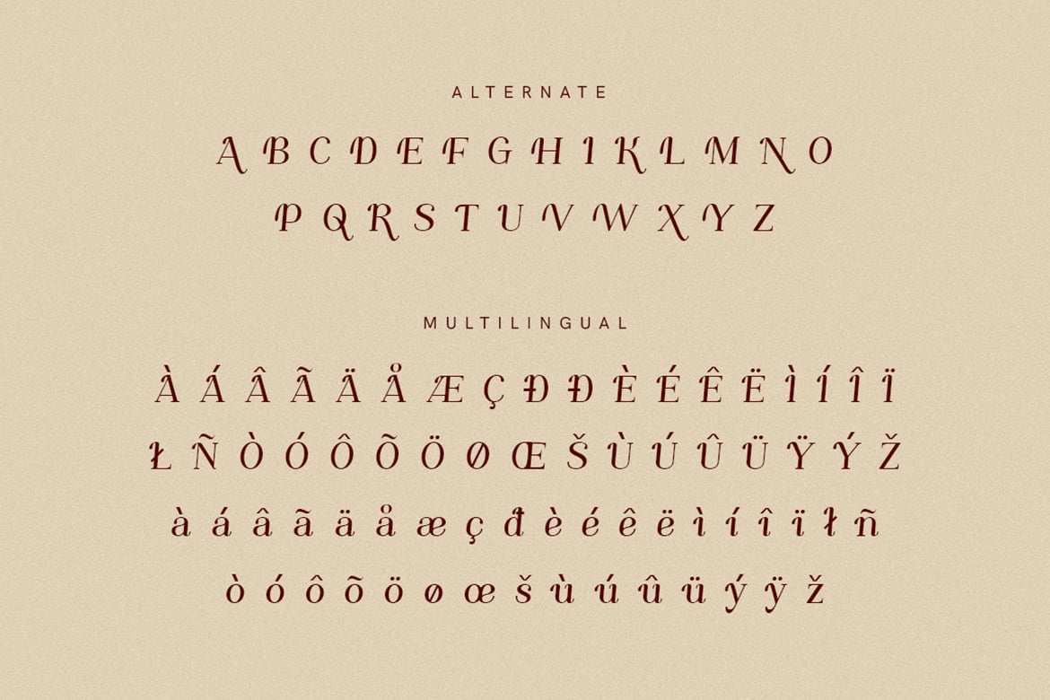 现代经典优雅斜体衬线字体 Luovire – Modern Classic Serif Font插图2 现代经典优雅斜体衬线字体 Luovire - Modern Classic Serif Font