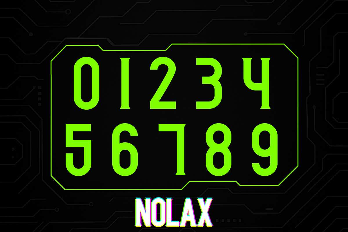 未来科技感电子风格字体 NOLAX – Futuristic Techno Typeface插图4 未来科技感电子风格字体 NOLAX – Futuristic Techno Typeface