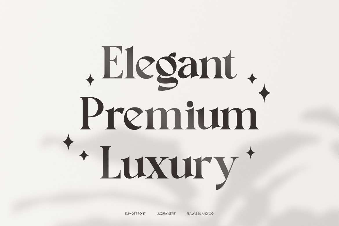 奢华现代商务衬线字体 Serif Elimost Font – luxury & modern Serif插图4 奢华现代商务衬线字体 Serif Elimost Font – luxury & modern Serif