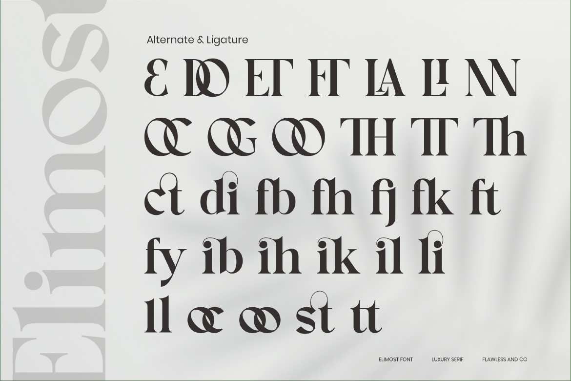 奢华现代商务衬线字体 Serif Elimost Font – luxury & modern Serif插图2 奢华现代商务衬线字体 Serif Elimost Font – luxury & modern Serif