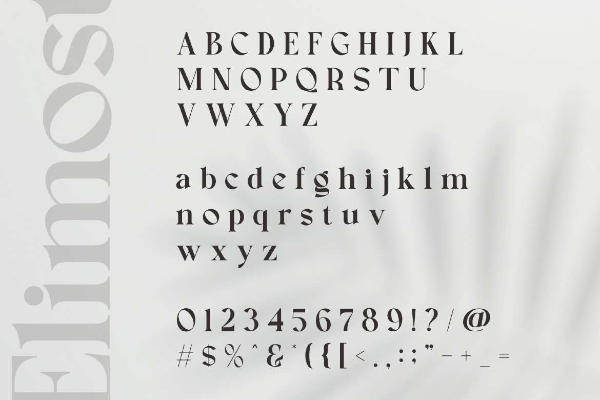 奢华现代商务衬线字体 Serif Elimost Font – luxury & modern Serif插图1 奢华现代商务衬线字体 Serif Elimost Font – luxury & modern Serif