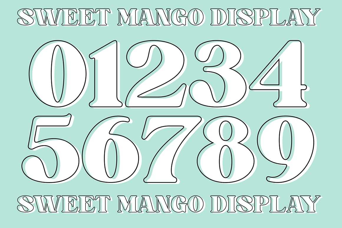 现代复古趣味甜系衬线字体 sweet-mango-modern-retro-serif插图1 现代复古趣味甜系衬线字体 sweet-mango-modern-retro-serif