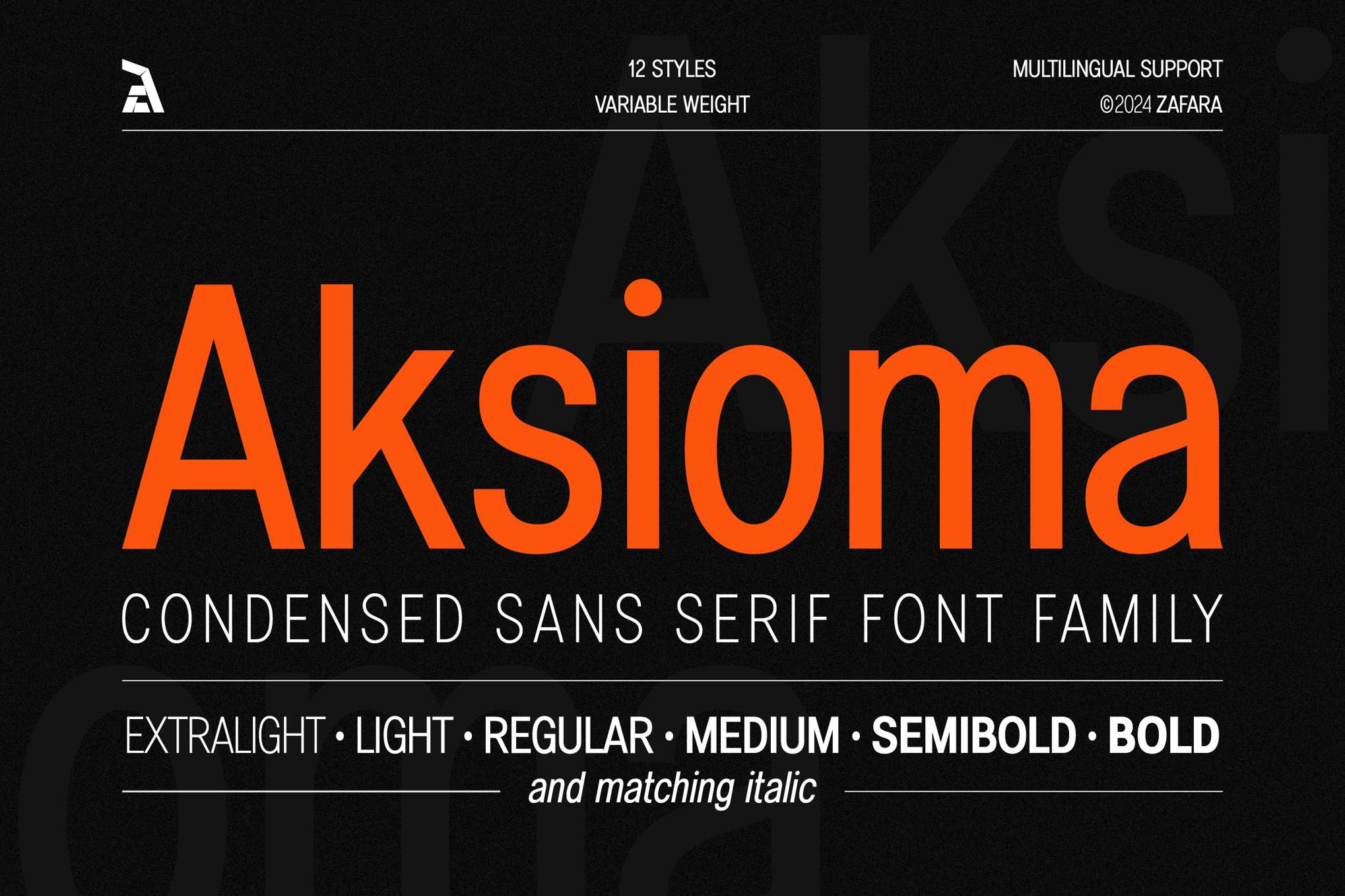 现代几何风格多语言无衬线字体 Aksioma Sans-Serif插图 现代几何风格多语言无衬线字体 Aksioma Sans-Serif