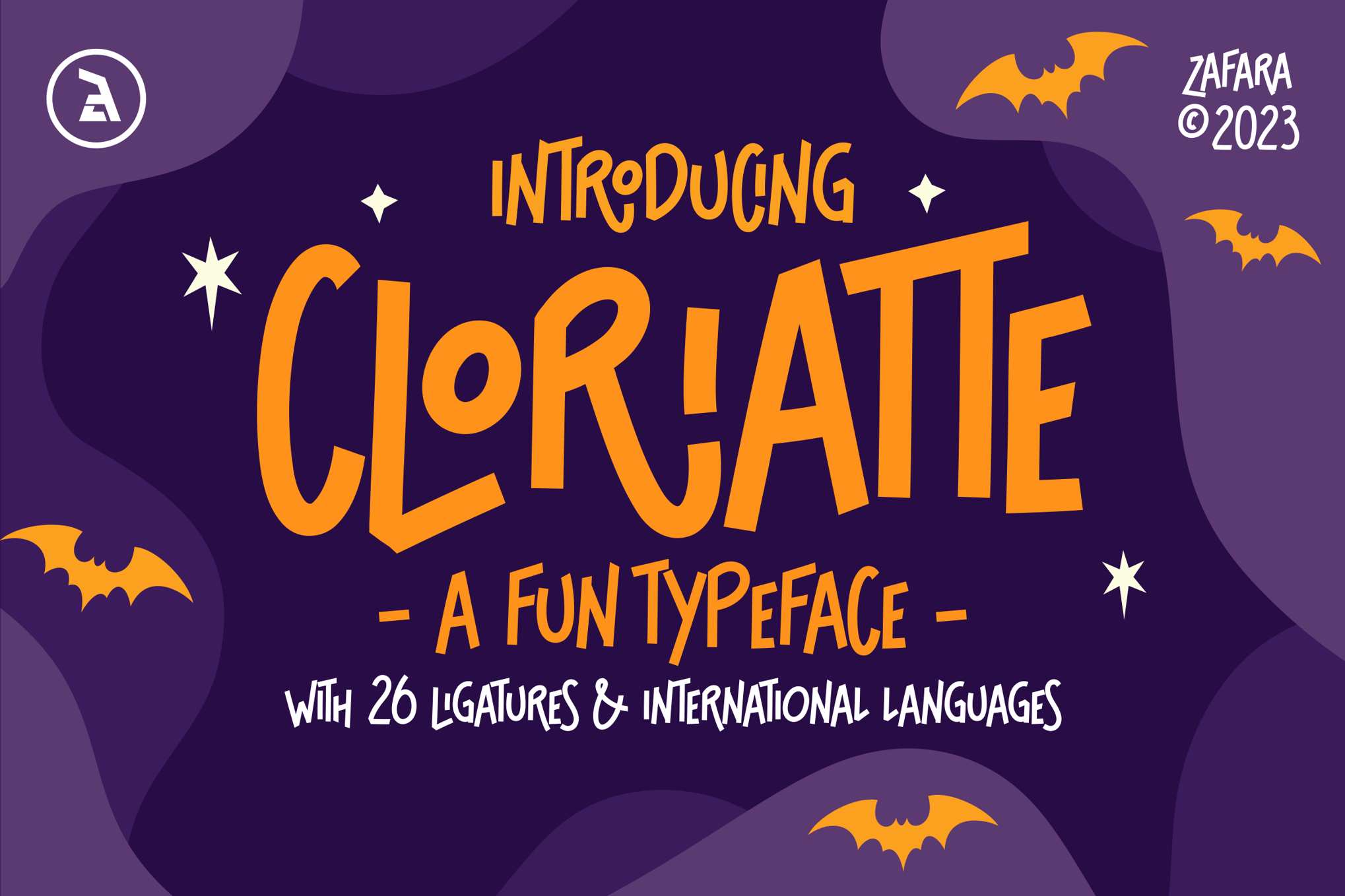 手绘趣味装饰风格无衬线字体 Cloriatte Decorative Sans-Serif插图 手绘趣味装饰风格无衬线字体 Cloriatte Decorative Sans-Serif