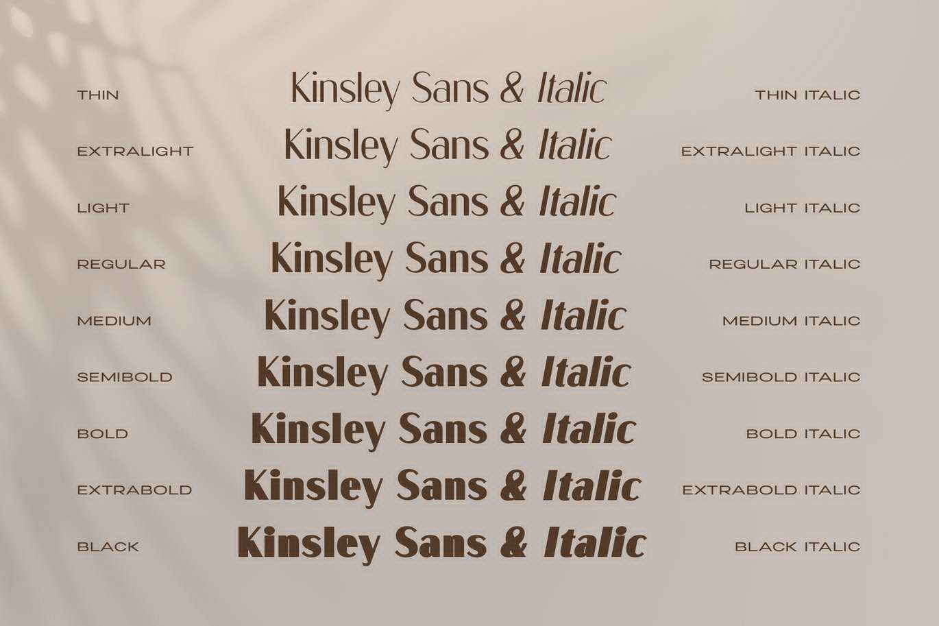 经典传统风格标题无衬线字体 Kinsley Sans插图4 经典传统风格标题无衬线字体 Kinsley Sans