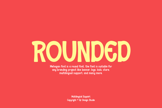 圆润趣味儿童主题字体 Mehogan Round Funny Font插图 圆润趣味儿童主题字体 Mehogan Round Funny Font