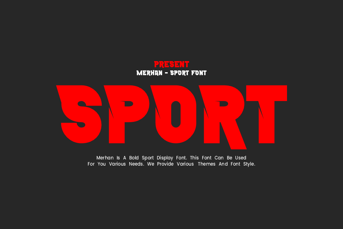 强劲动态运动风格字体 Merhan Sporty Font插图 强劲动态运动风格字体 Merhan Sporty Font