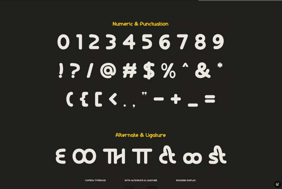 简约现代标题无衬线字体 Minimal Modern Copeta Font插图4 简约现代标题无衬线字体 Minimal Modern Copeta Font