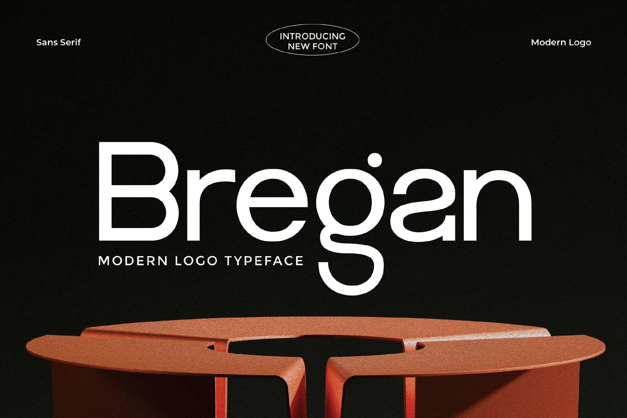 现代锐利品牌标志字体 Modern Logo Bregan Font插图 现代锐利品牌标志字体 Modern Logo Bregan Font
