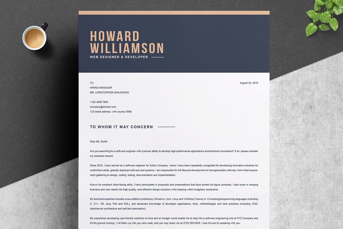 极简主义简历排版模板 Minimalist Resume Layout Print Templates插图3 极简主义简历排版模板 Minimalist Resume Layout Print Templates