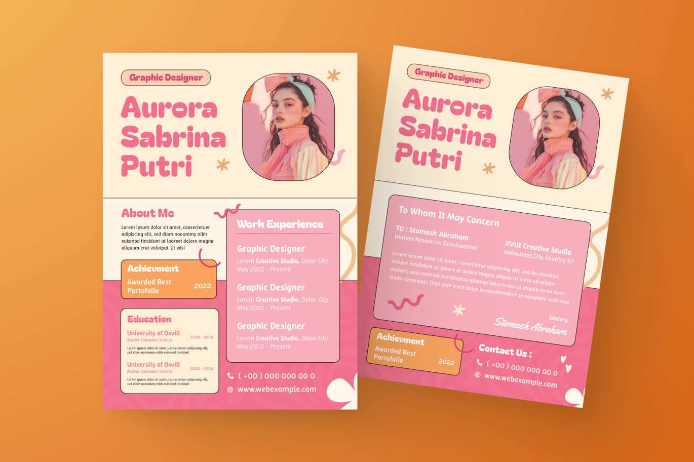 现代风CV简历模板 Modern CV Resume Print Templates插图2 现代风CV简历模板 Modern CV Resume Print Templates
