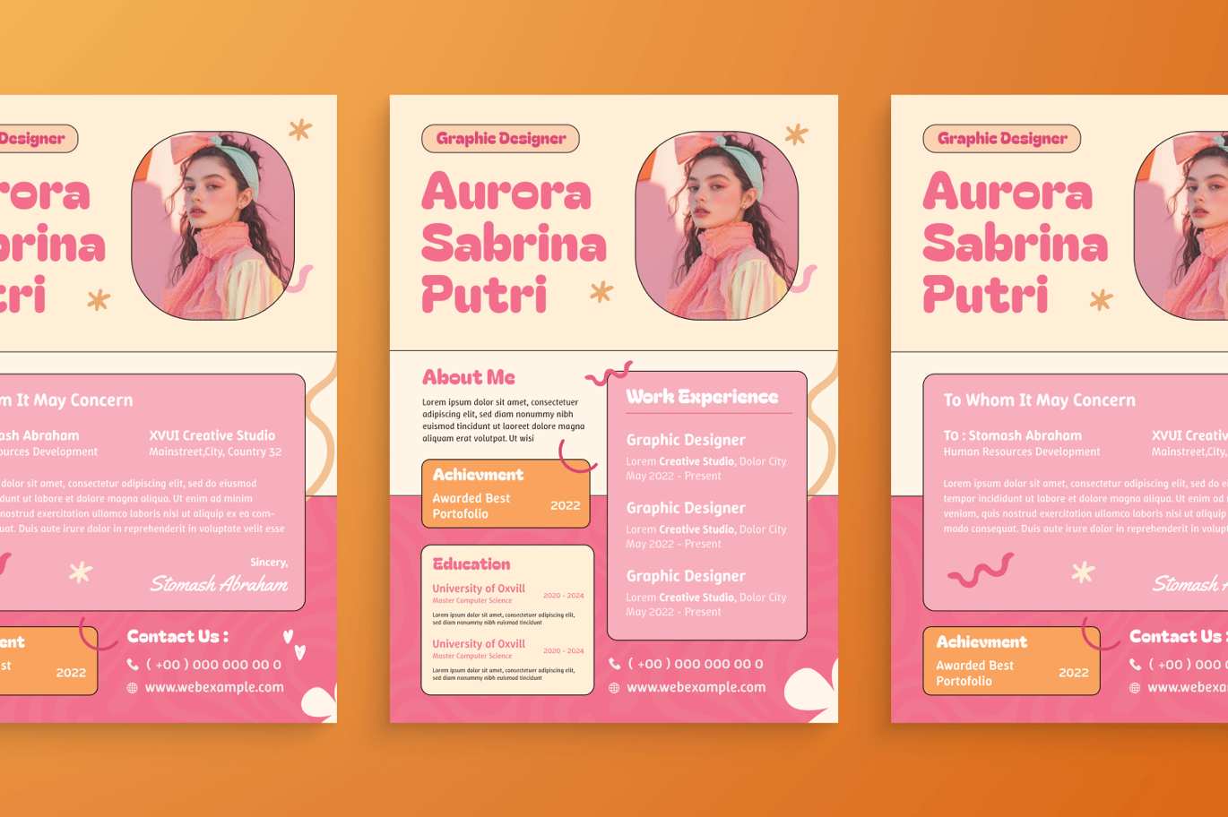 现代风CV简历模板 Modern CV Resume Print Templates插图3 现代风CV简历模板 Modern CV Resume Print Templates