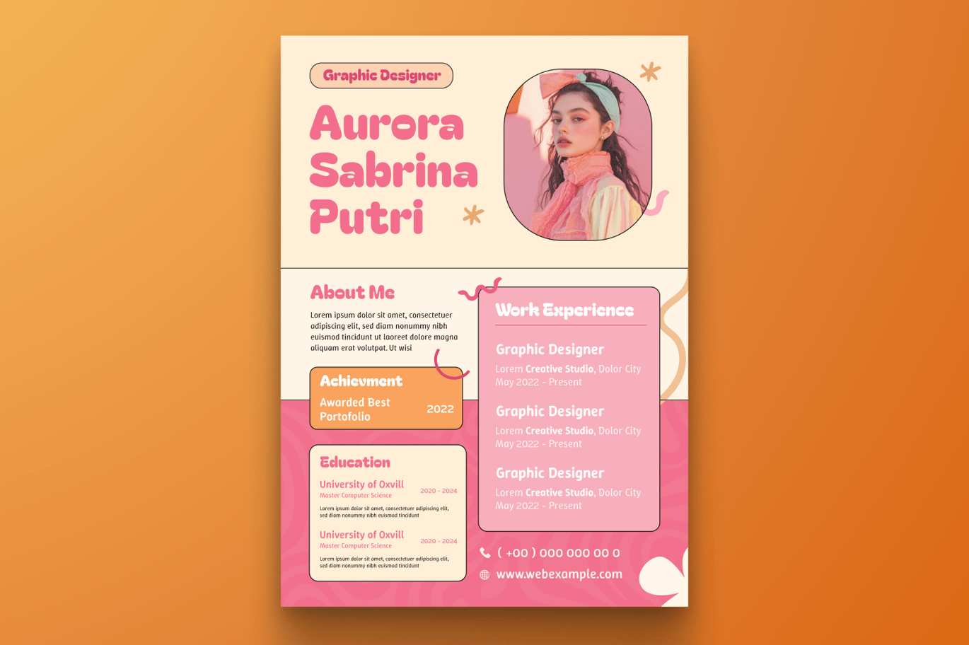 现代风CV简历模板 Modern CV Resume Print Templates插图1 现代风CV简历模板 Modern CV Resume Print Templates