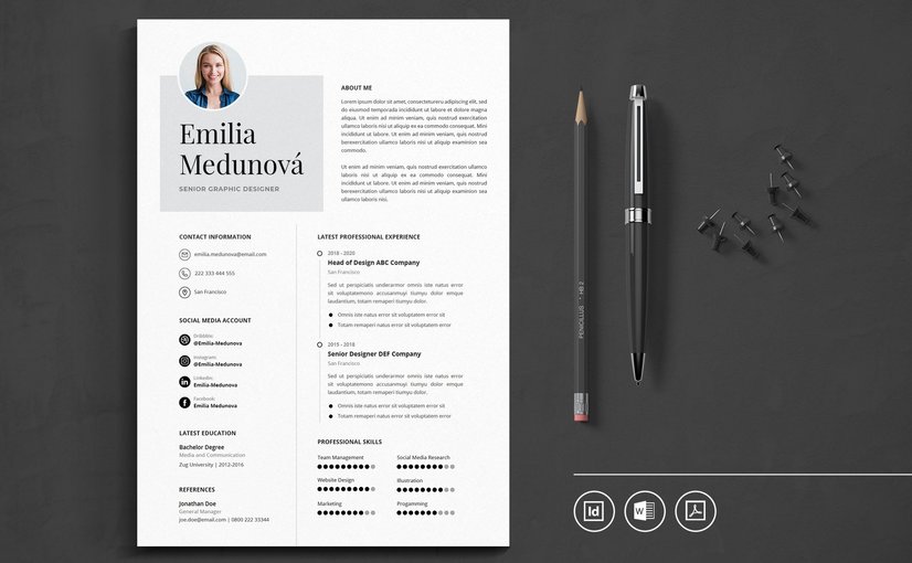 专业CV简历模板 Vol.44 Professional CV Resume Template Vol.44