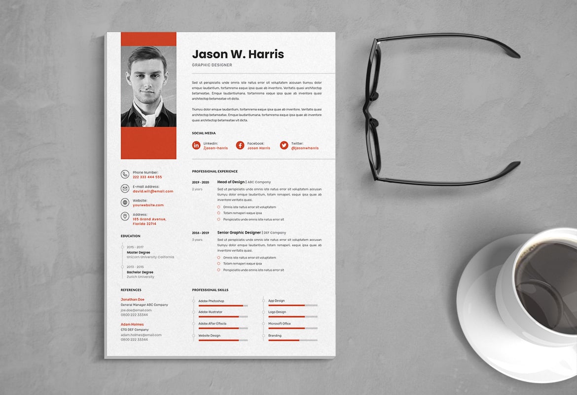 专业CV简历InDesign模板 Vol.6 Professional CV Resume InDesign Template Vol.6插图1 专业CV简历InDesign模板 Vol.6 Professional CV Resume InDesign Template Vol.6