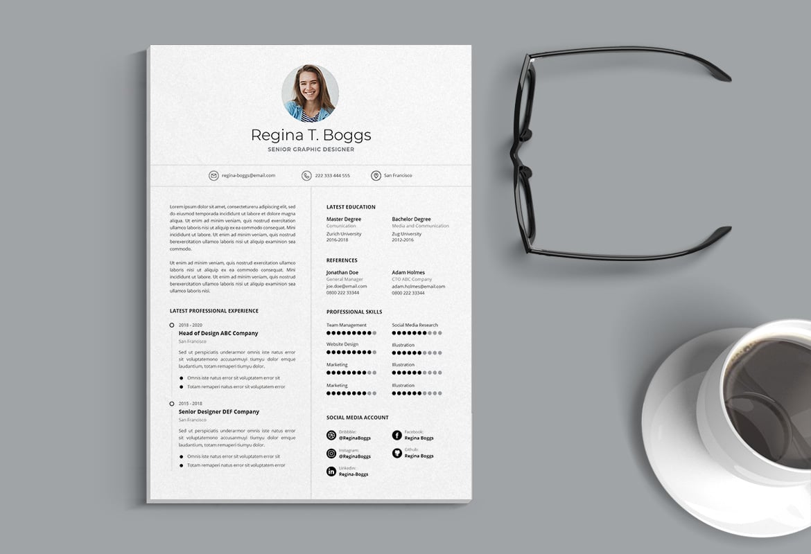 专业CV简历InDesign模板 Vol.43 Professional CV Resume InDesign Template Vol.43插图1 专业CV简历InDesign模板 Vol.43 Professional CV Resume InDesign Template Vol.43