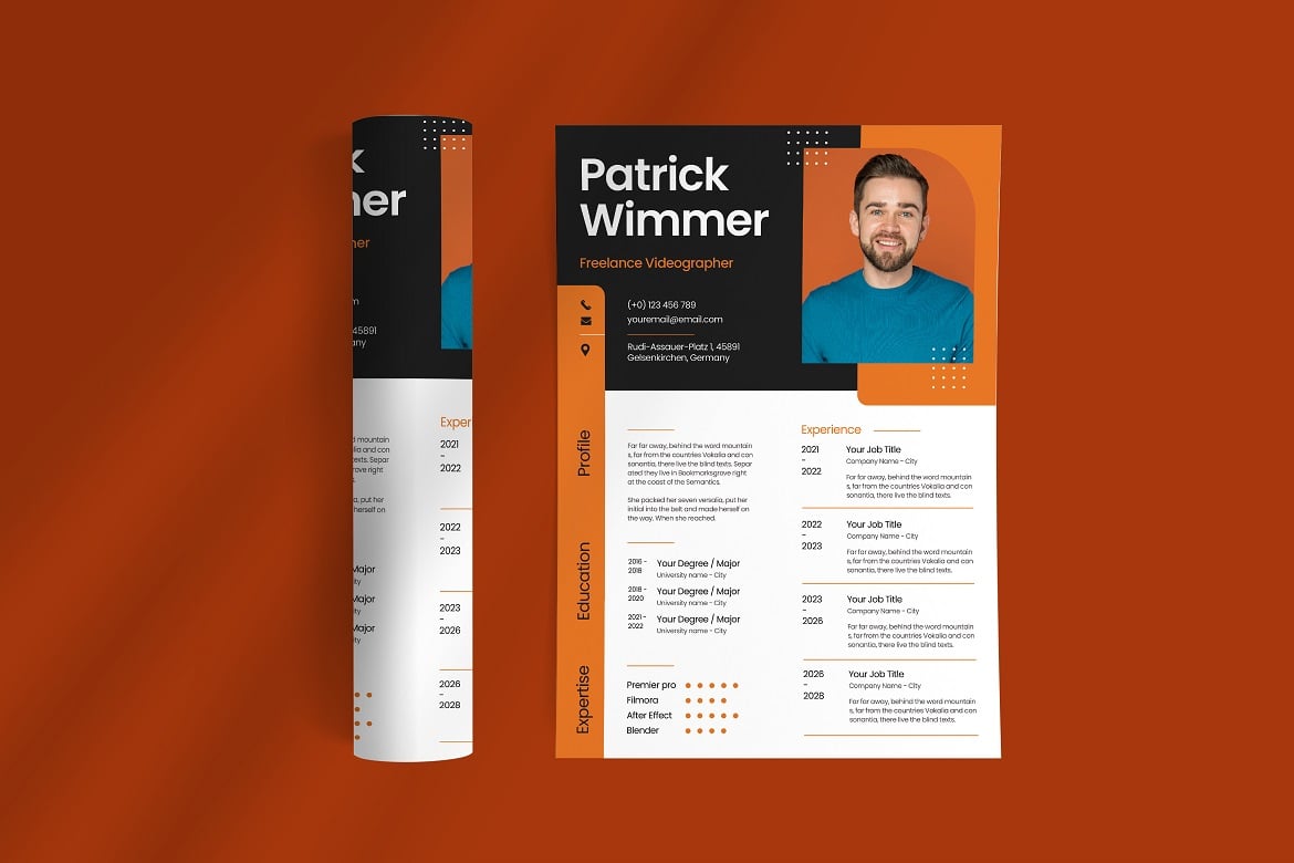 现代专业简历打印模板 Modern Professional Resume Print Templates插图1 现代专业简历打印模板 Modern Professional Resume Print Templates
