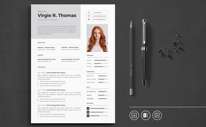 专业CV简历模板 Vol.42 Professional CV Resume Template Vol.42