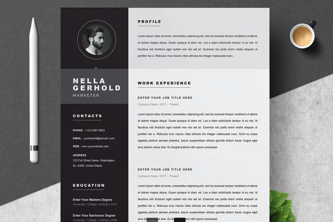 2025版专业简约简历模板 professional-simple-resume-template-2025插图2 2025版专业简约简历模板 professional-simple-resume-template-2025