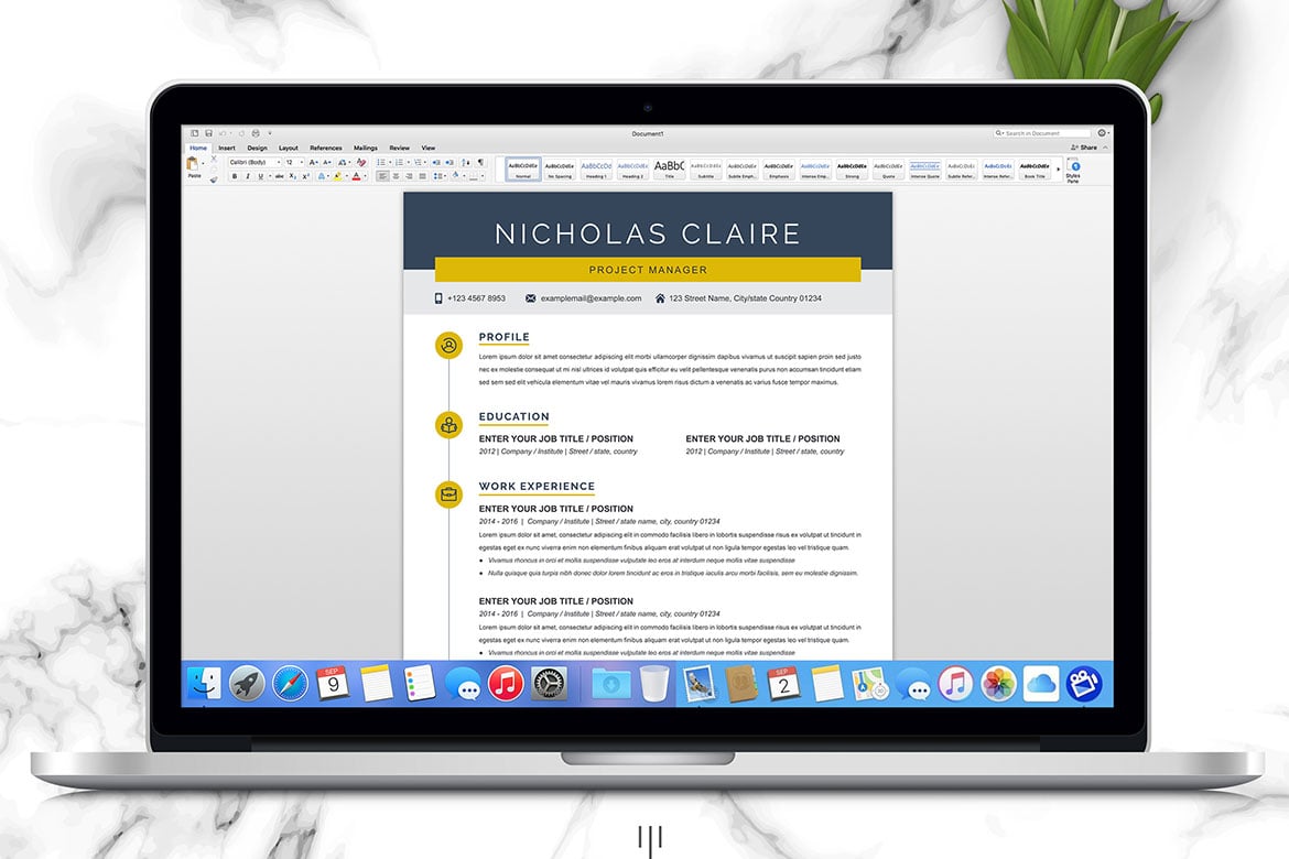 专业简历通用模板 Professional Resume Template Print Templates插图5 专业简历通用模板 Professional Resume Template Print Templates