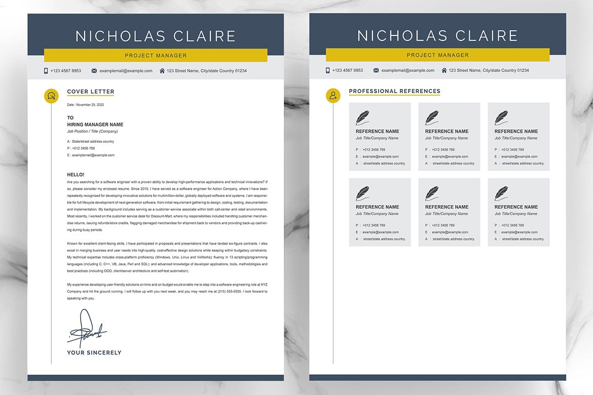 专业简历通用模板 Professional Resume Template Print Templates插图2 专业简历通用模板 Professional Resume Template Print Templates