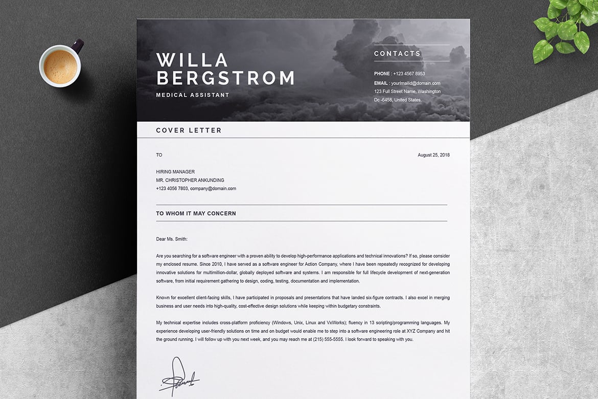 优雅专业求职简历模板 Elegant Professional Resume Print Templates插图2 优雅专业求职简历模板 Elegant Professional Resume Print Templates