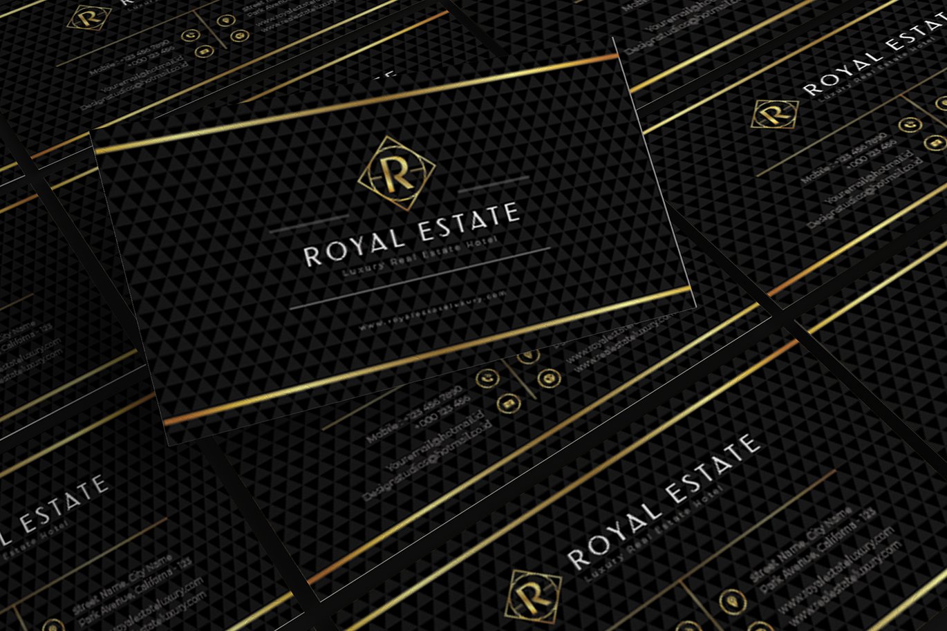 优雅风格企业名片设计模板 Elegant – Business Card_ Print Templates插图2 优雅风格企业名片设计模板 Elegant - Business Card_ Print Templates