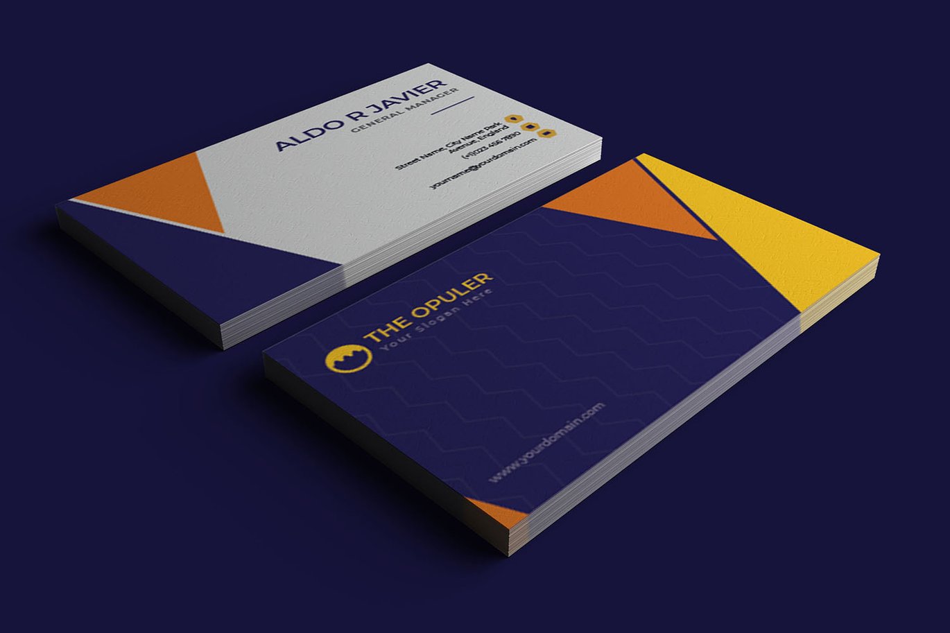 尊贵企业名片设计模板 The Opuler – Business card_ Print Templates插图2 尊贵企业名片设计模板 The Opuler - Business card_ Print Templates
