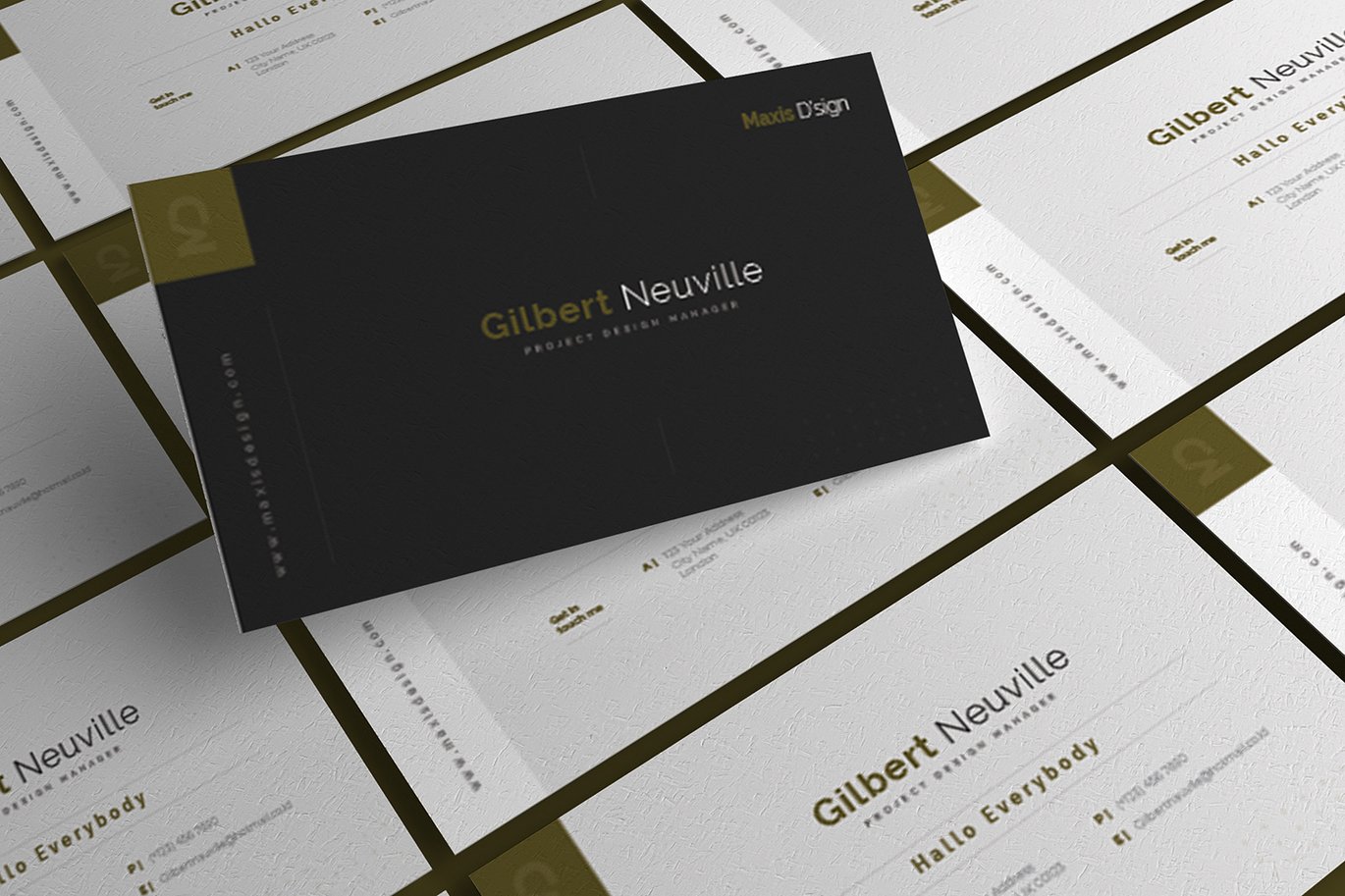奢华质感企业名片设计模板 Luxury – Business Card_ Print Templates插图3 奢华质感企业名片设计模板 Luxury - Business Card_ Print Templates