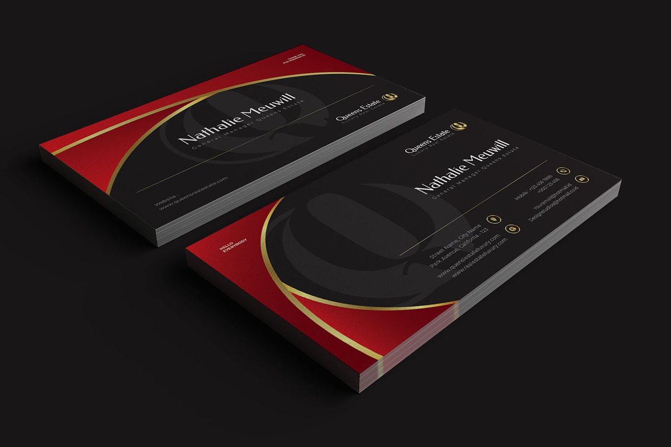 奢华地产商务名片设计模板 Luxury Estate – Business Card_ Print Templates插图2 奢华地产商务名片设计模板 Luxury Estate - Business Card_ Print Templates