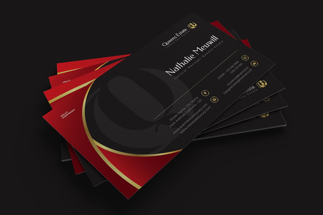 奢华地产商务名片设计模板 Luxury Estate – Business Card_ Print Templates插图3 奢华地产商务名片设计模板 Luxury Estate - Business Card_ Print Templates
