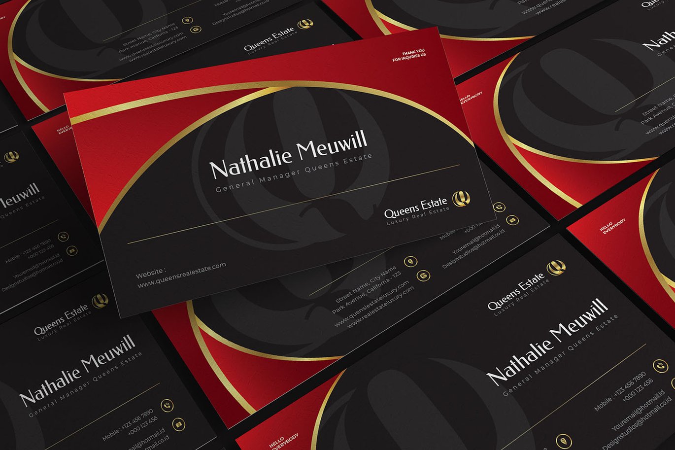 奢华地产商务名片设计模板 Luxury Estate – Business Card_ Print Templates插图1 奢华地产商务名片设计模板 Luxury Estate - Business Card_ Print Templates