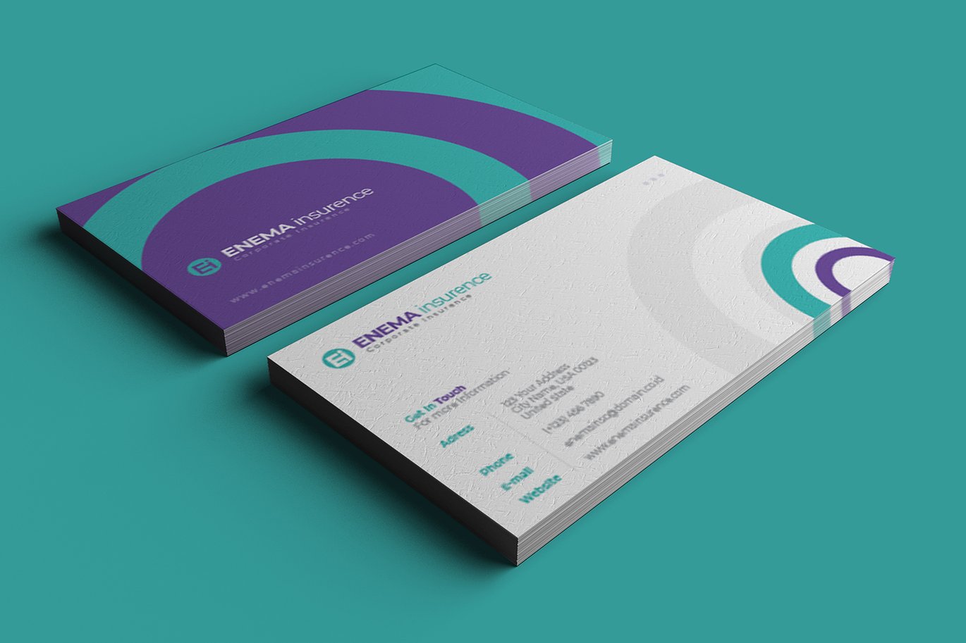 保险行业名片设计模板 Insurence – Business Card_ Print Templates插图2 保险行业名片设计模板 Insurence - Business Card_ Print Templates