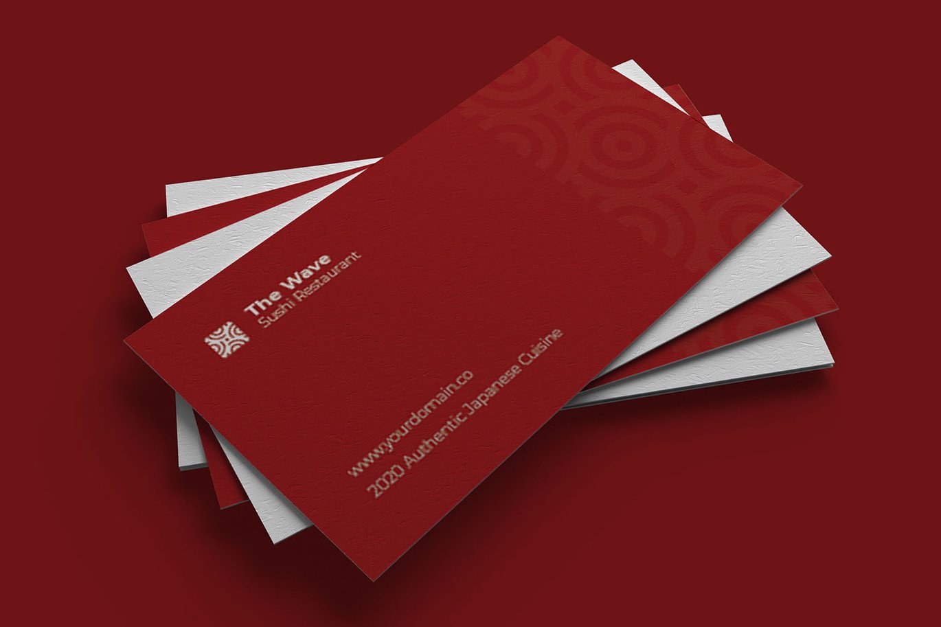 寿司餐厅名片设计模板 Wave Sushi Resto – Business Card_ Print Templates插图2 寿司餐厅名片设计模板 Wave Sushi Resto - Business Card_ Print Templates