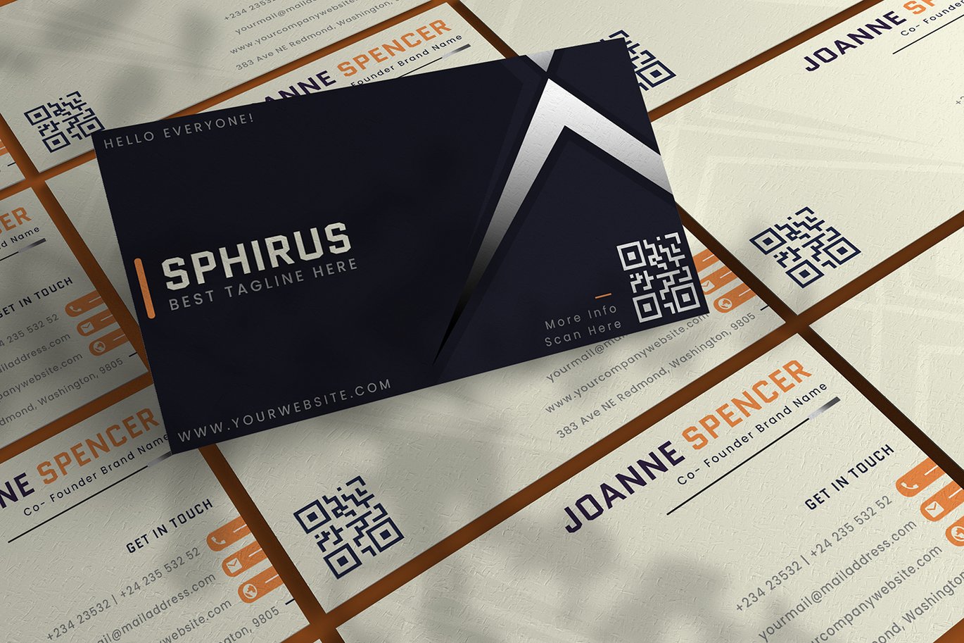 企业名片设计模板 Sphirus – Business Card_ Print Templates插图1 企业名片设计模板 Sphirus - Business Card_ Print Templates